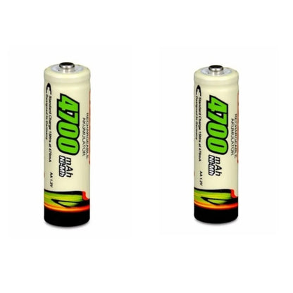 4 Pilhas Bateria  Recarregáveis AA 4700 Mah Durável