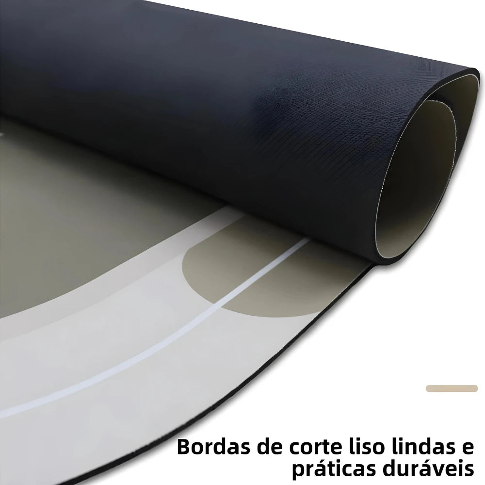 Tapete Oval Absorvente de Banheiro