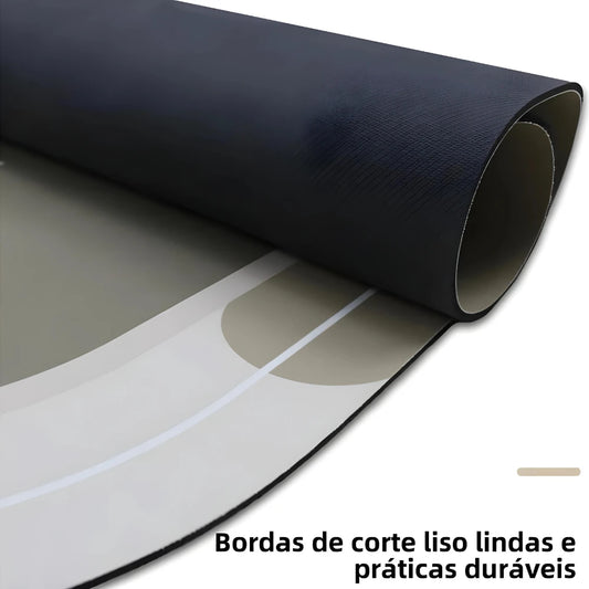 Tapete Oval Absorvente de Banheiro