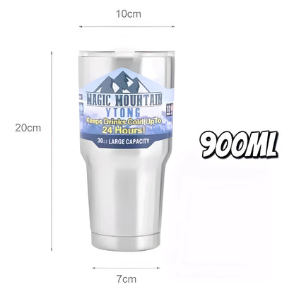Copo Térmico 900ml Inox com Tampa e Canudo
