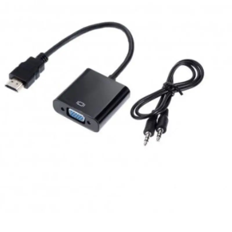 Cabo Conversor HDMI para VGA 1080p com Saída de Áudio