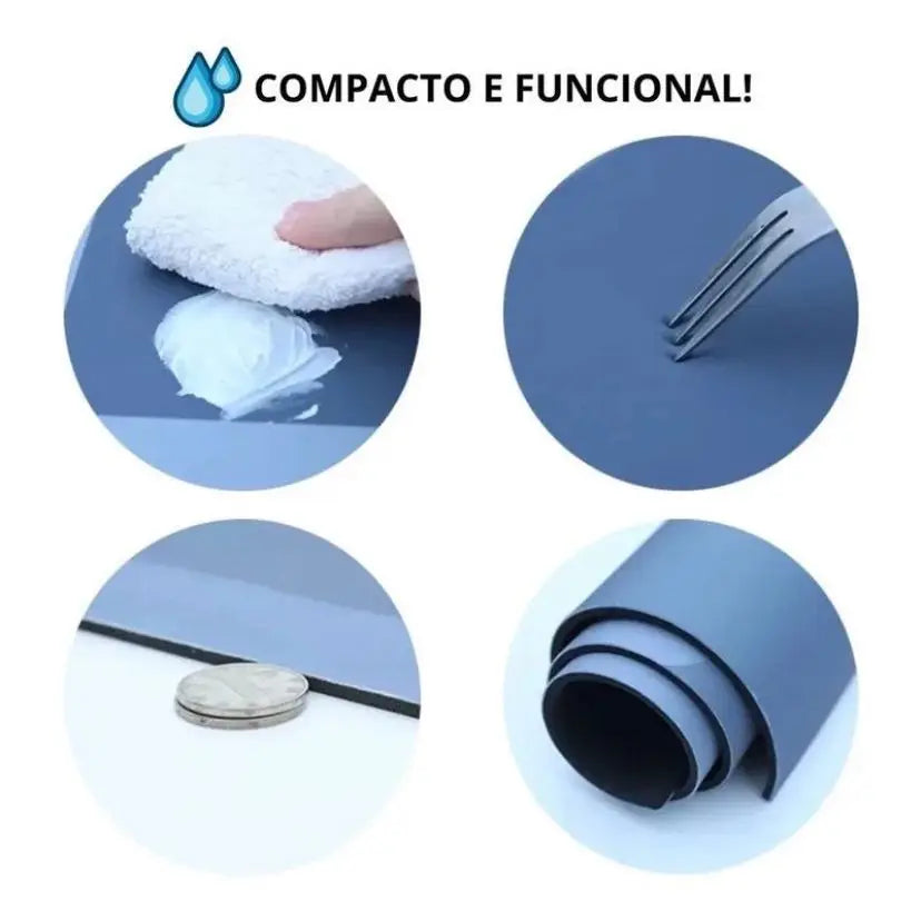 Tapete Oval Absorvente de Banheiro