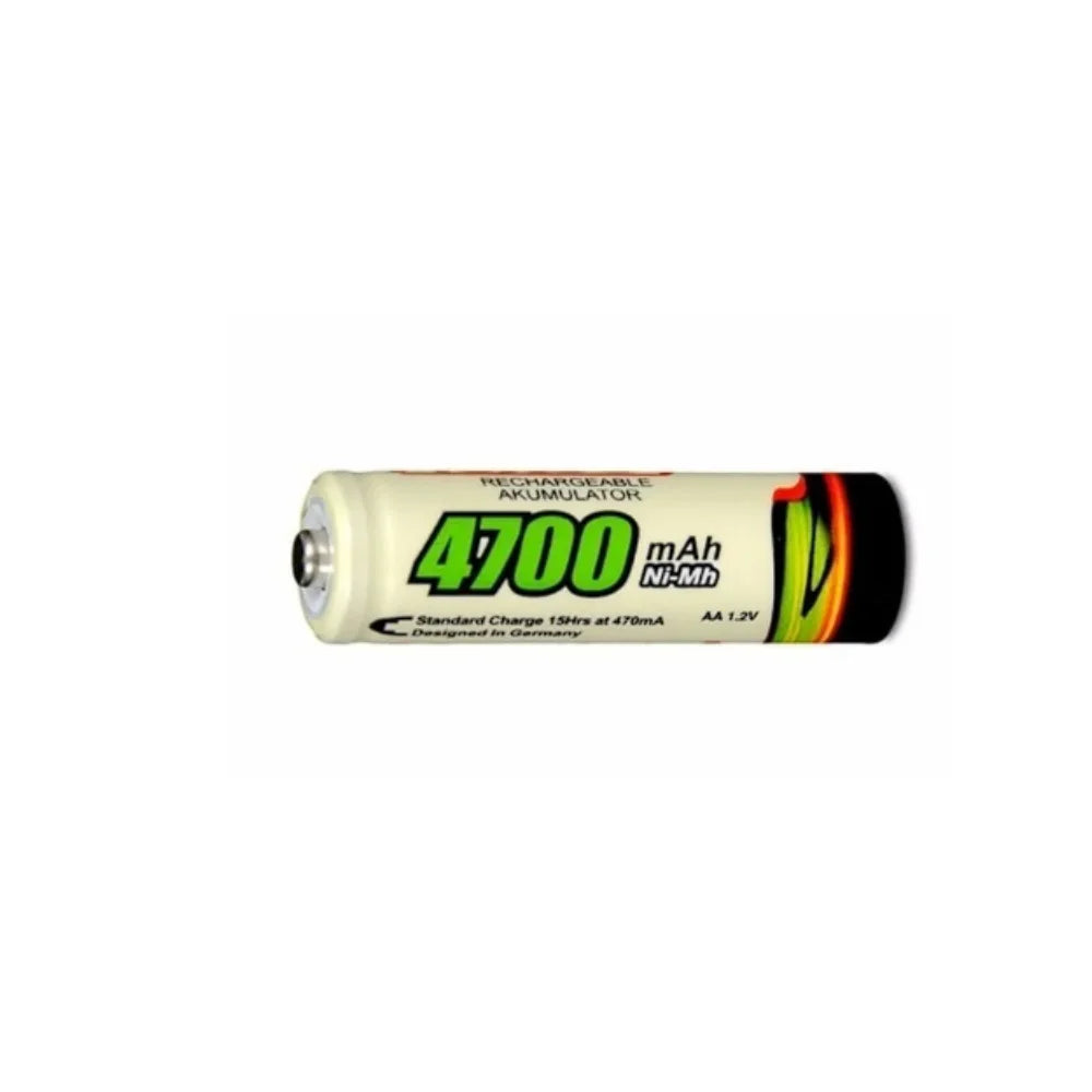 4 Pilhas Bateria  Recarregáveis AA 4700 Mah Durável