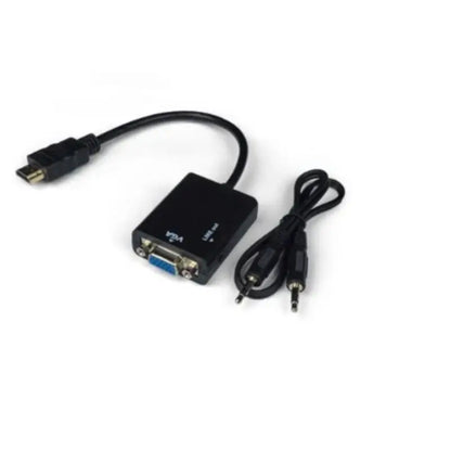 Cabo Conversor HDMI para VGA 1080p com Saída de Áudio