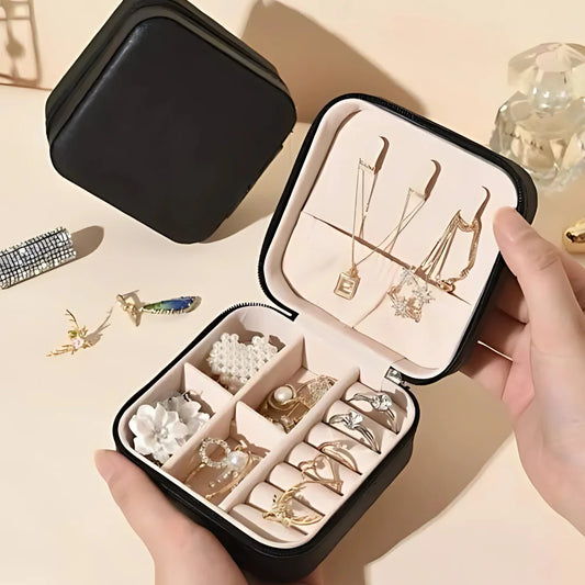 Porta Jóias Portátil Mini Maleta Estojo