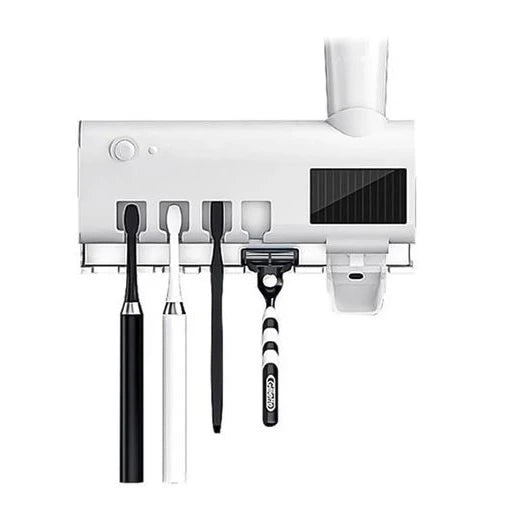 Esterilizador UV Automático para Escova de Dentes com Dispenser de Creme Dental