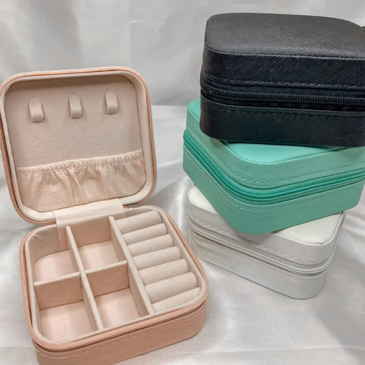 Porta Jóias Portátil Mini Maleta Estojo