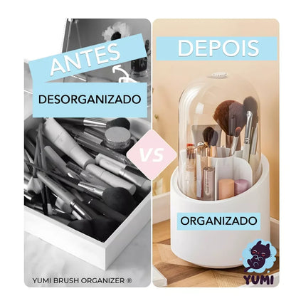 Organizador Maquiagem Giratório 360º Pincel Lápis Batom