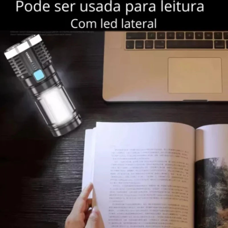 Lanterna Portátil de Alta Luminosidade – Ideal para Atividades ao Ar Livre