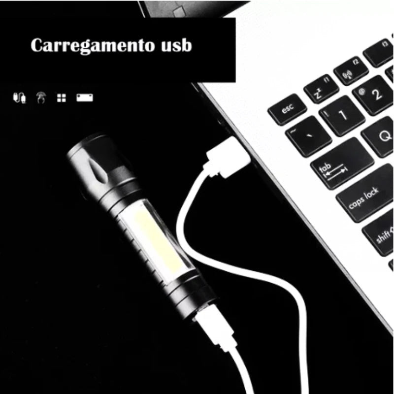 Mini Lanterna Tática