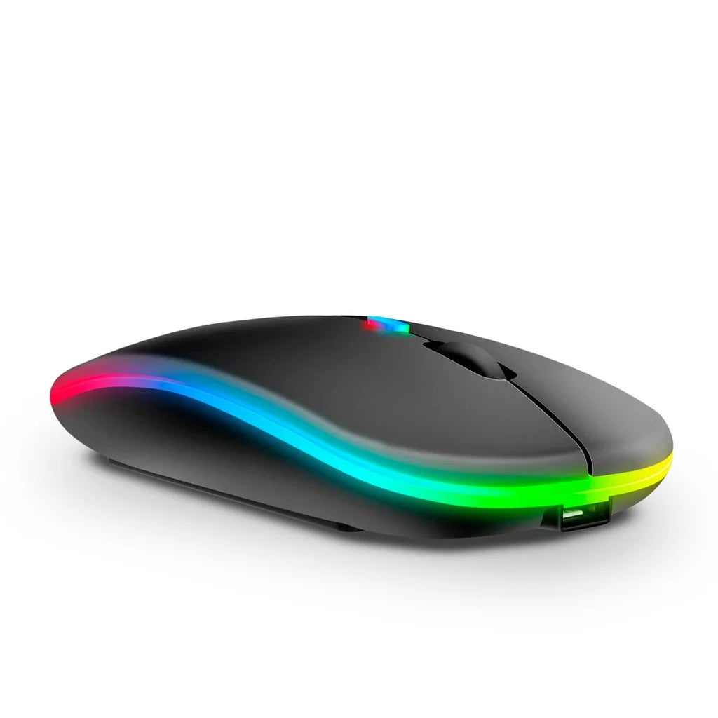 Mouse Sem Fio Recarregável com RGB