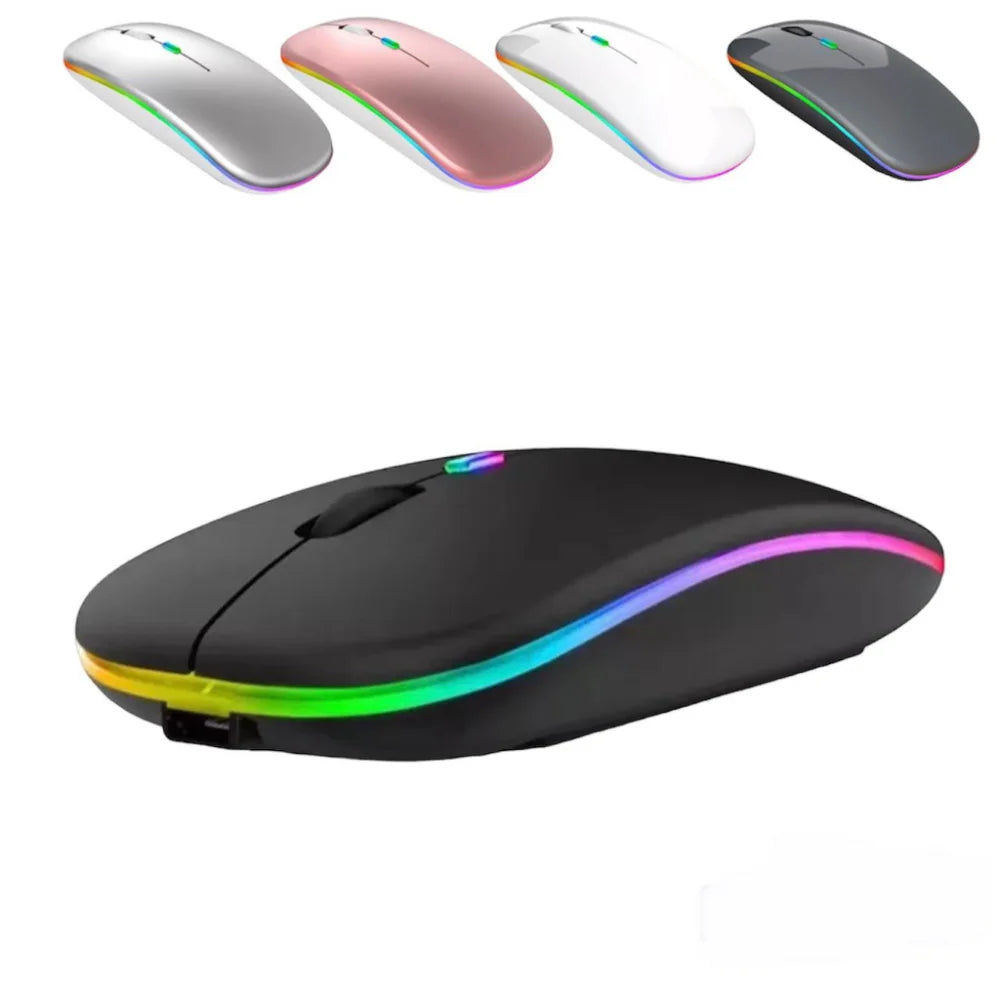 Mouse Sem Fio Recarregável com RGB
